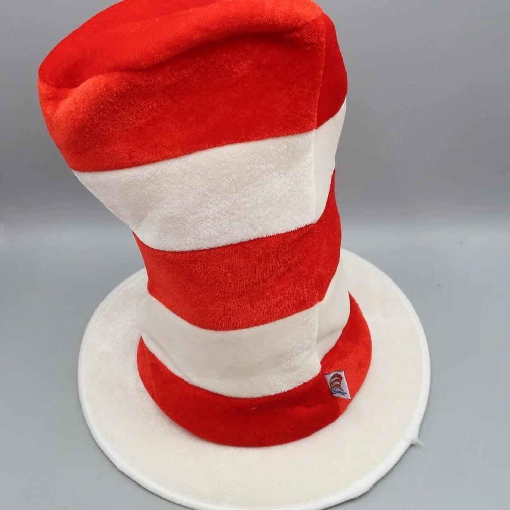 Dr Suess Universal Studios Hat Cat In The Hat Striped 14 Inch Tall Fun Hat Day