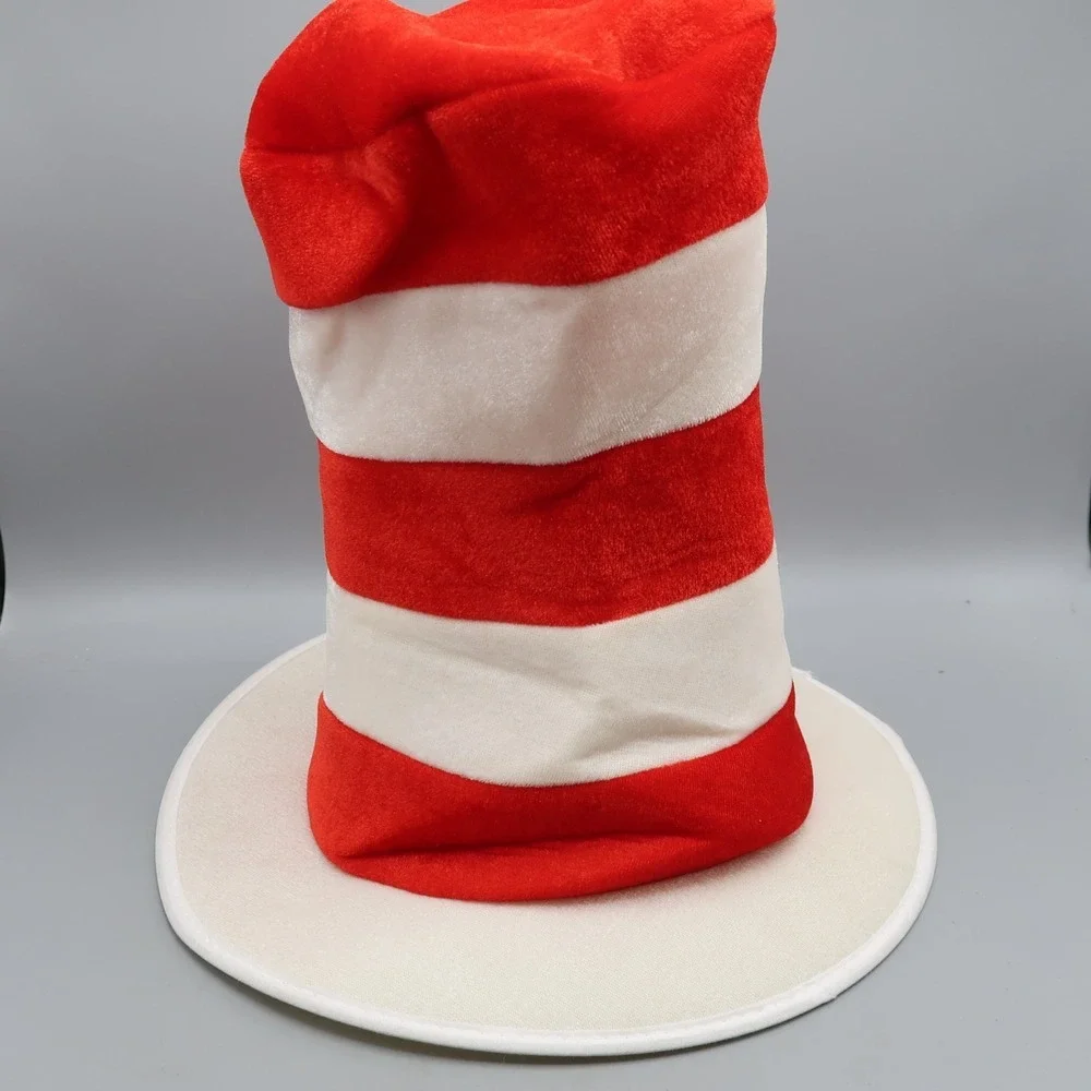 Dr Suess Universal Studios Hat Cat In The Hat Striped 14 Inch Tall Fun Hat Day