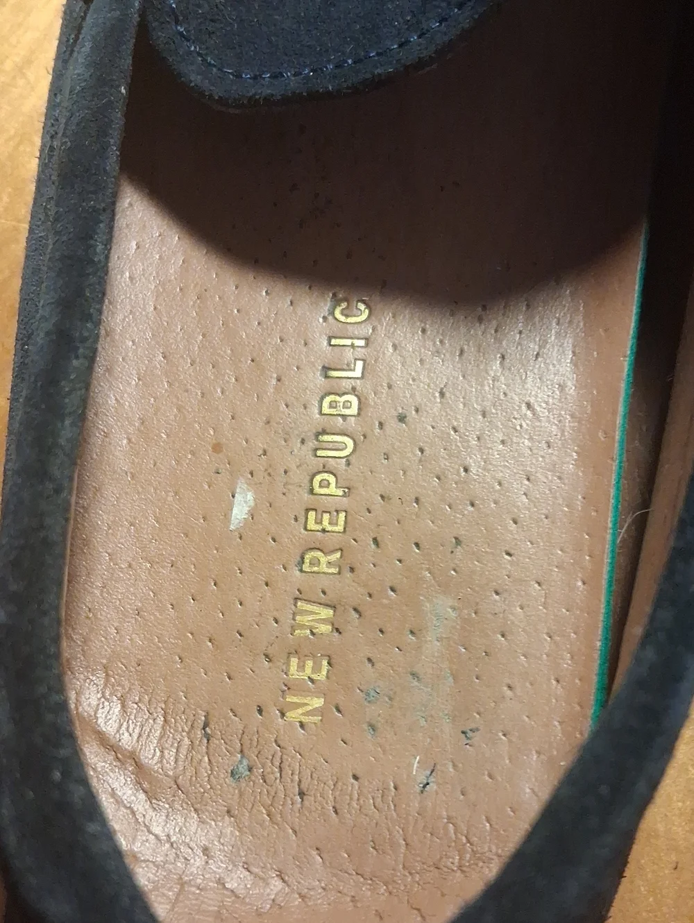 New Republic Men’s Suede Penny Loafers in Dark Navy Size 9.5