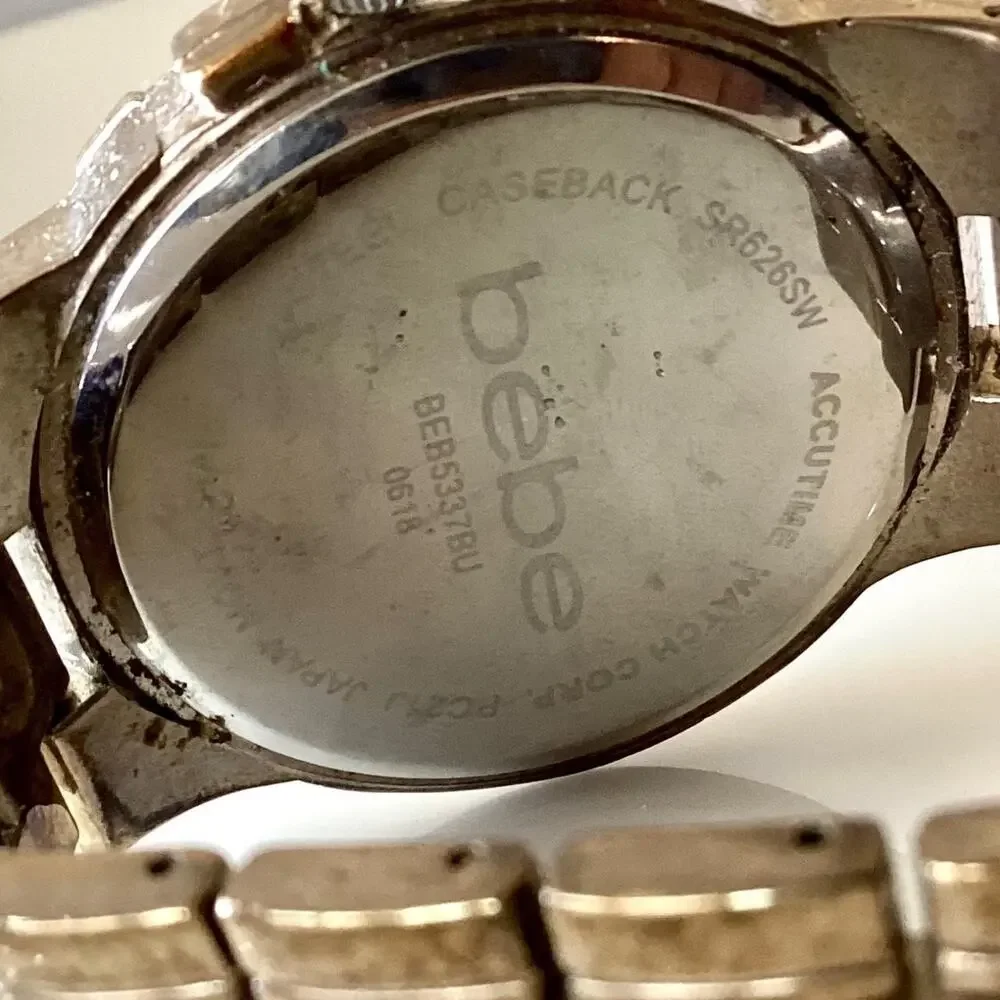 bebe silver dial