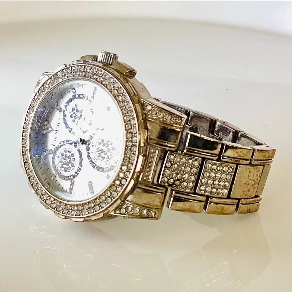 bebe silver dial