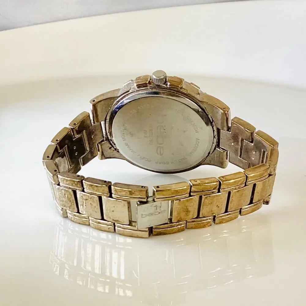 bebe silver dial