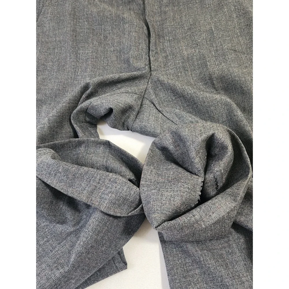 Vintage Society Brand Gray Windowpane 100% Virgin Wool 2 Pc Suit Mens 44R 37x29