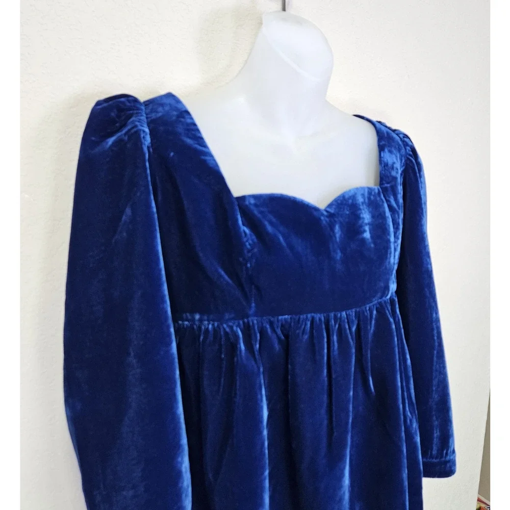 Tuckernuck Hyacinth House Sue Blouse S Velvet Regency Sweetheart Puff Sleeve
