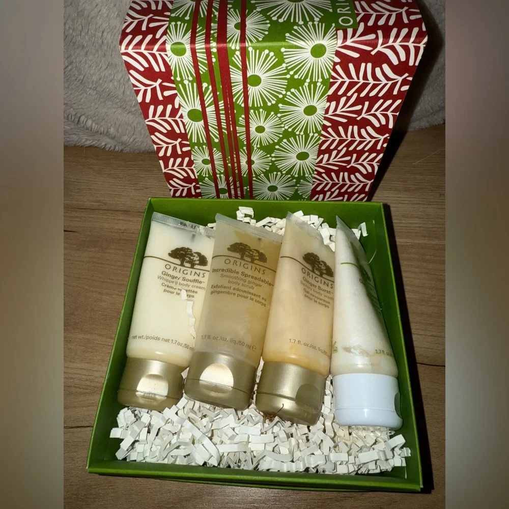 Origins 4 Pieces Natures Age Erasers Minis Creams‎ Wash Skin Face Body Gift  A