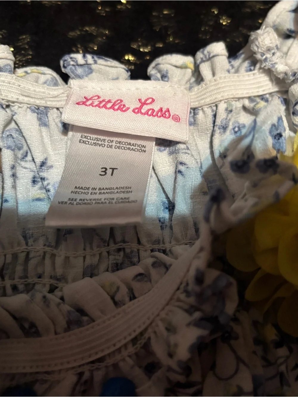 Little Lass smocked bodice