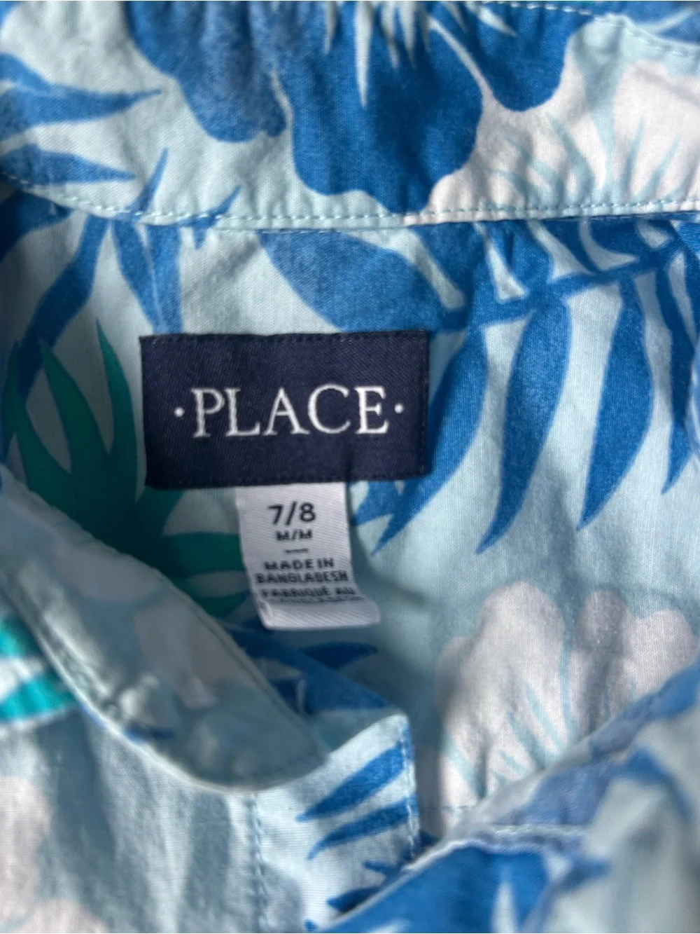 Old Navy Red Floral Button-Up Shirt for Kids