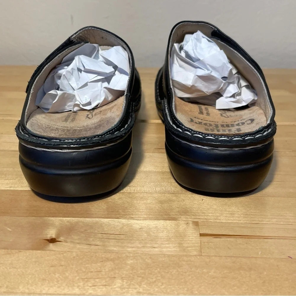 Finn Comfort Stanford Nero Vegas Leather Shoes