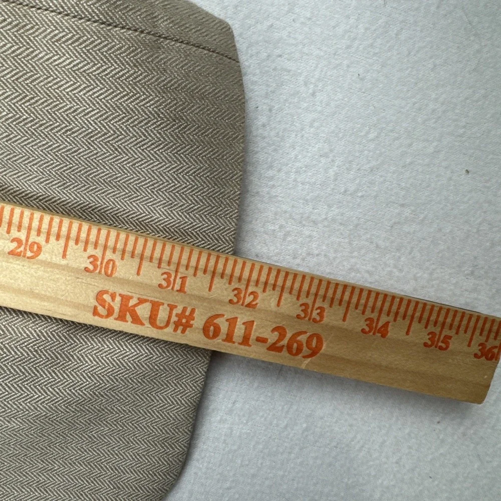 Jos A Bank Silk Camel Hair Mens Tan Herringbone Blazer 42S Casual preppy