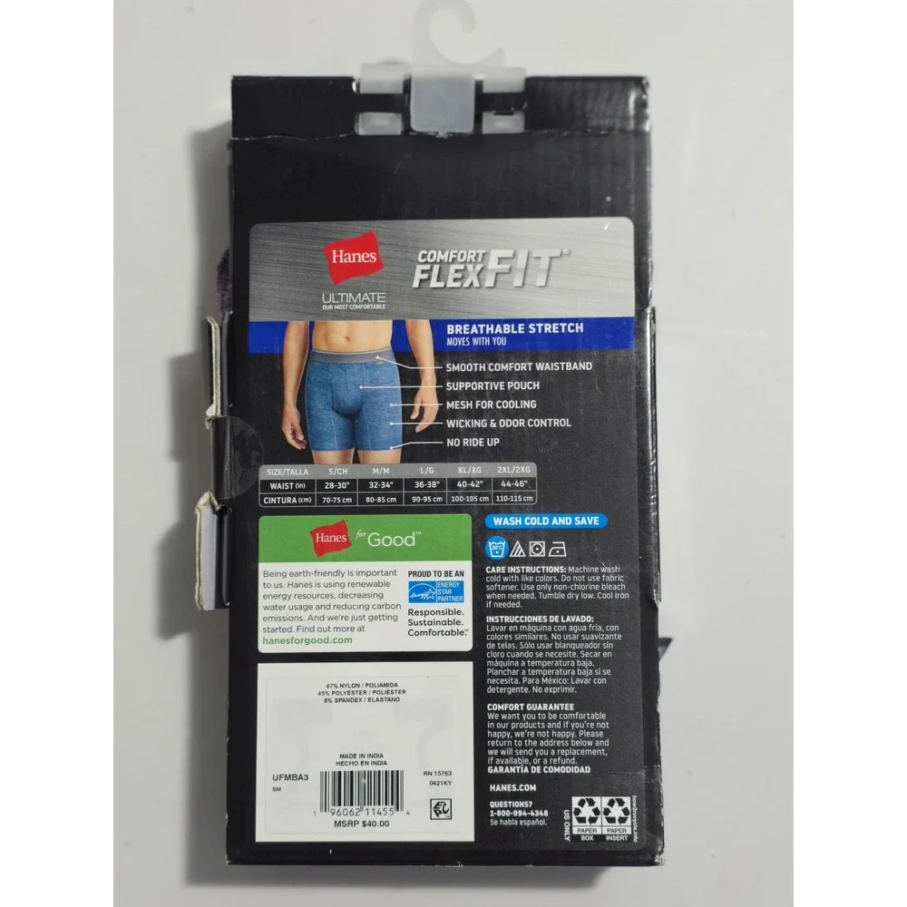 Hanes three pack