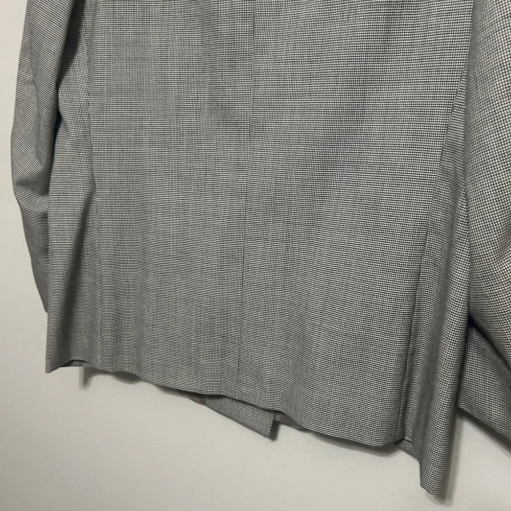 Peerless Man Blazer Mens 42 Short Gray Houndstooth Double Breasted Peak Lapel