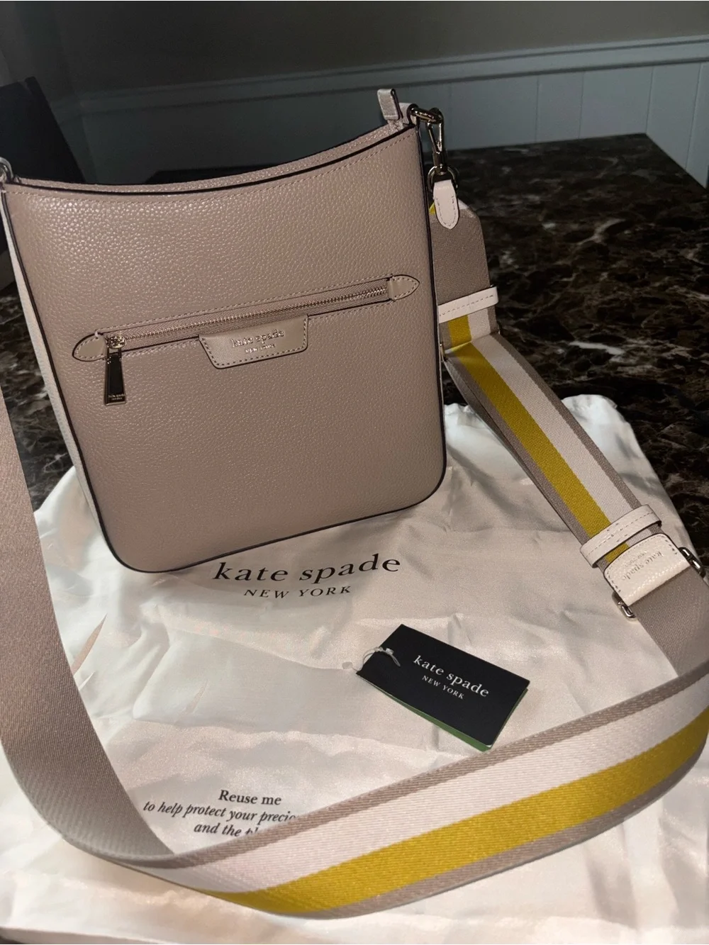 kate spade pebbled leather