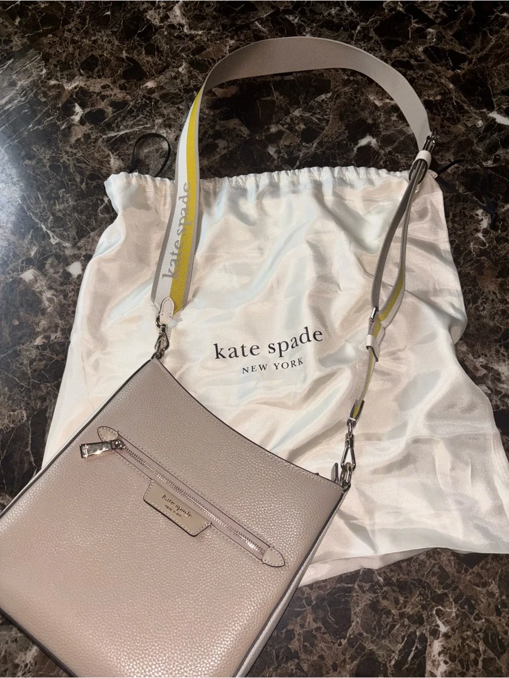 kate spade pebbled leather
