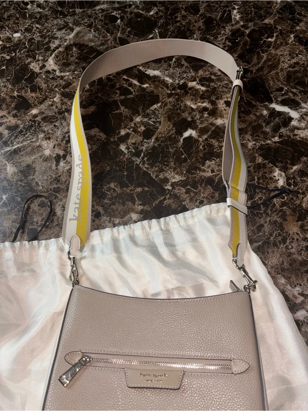 kate spade pebbled leather