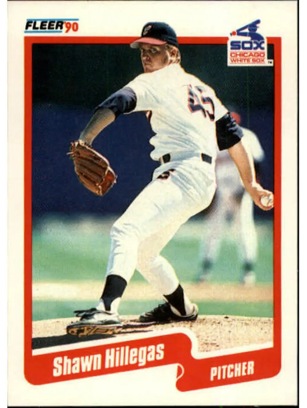 1990 Shawn Hillegas Fleer Baseball Card #535