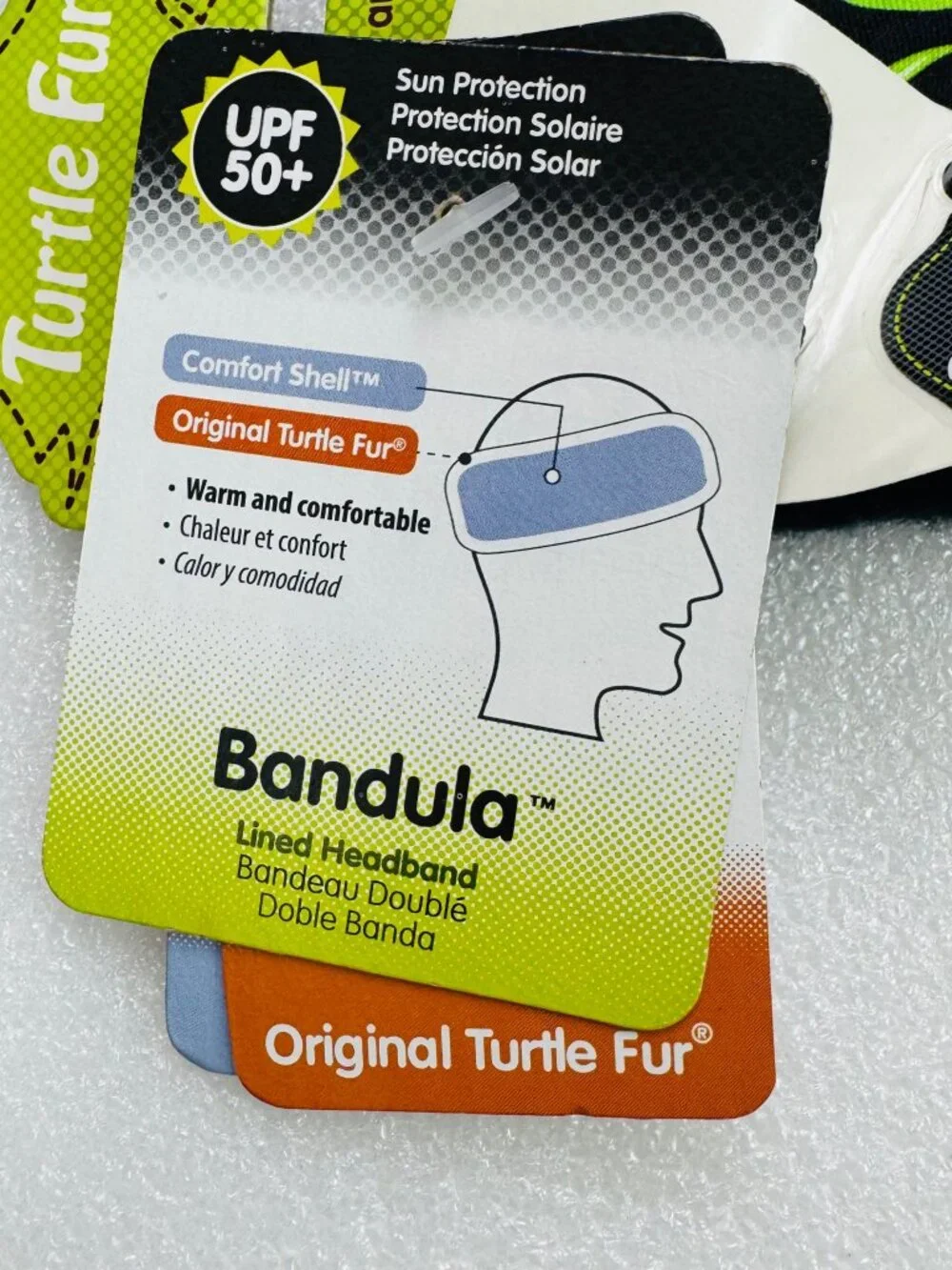 Turtle Fur Fleece Bandula Headband Black Green Dragons Breath Winter Comfort