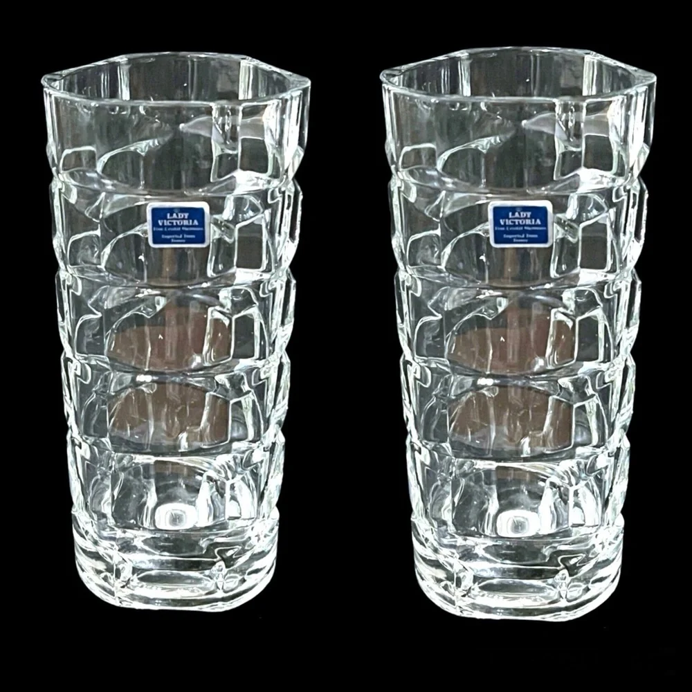 LADY VICTORIA‎ FINE CRYSTAL STEMWARE BUD VASE FRANCE Flower Chantelle Pattern