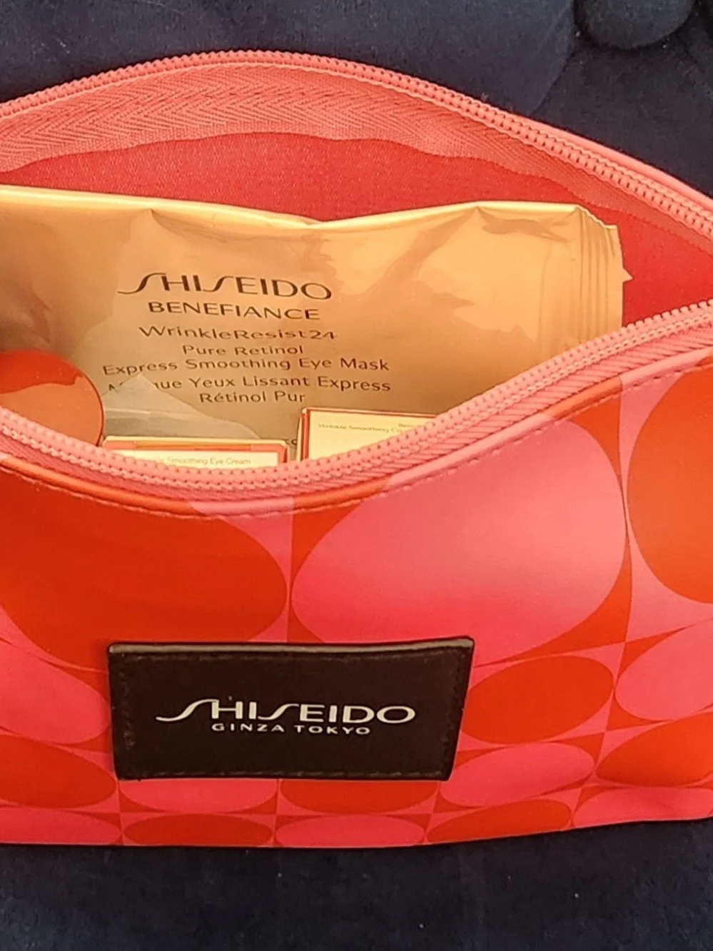 Shiseido pouch comes