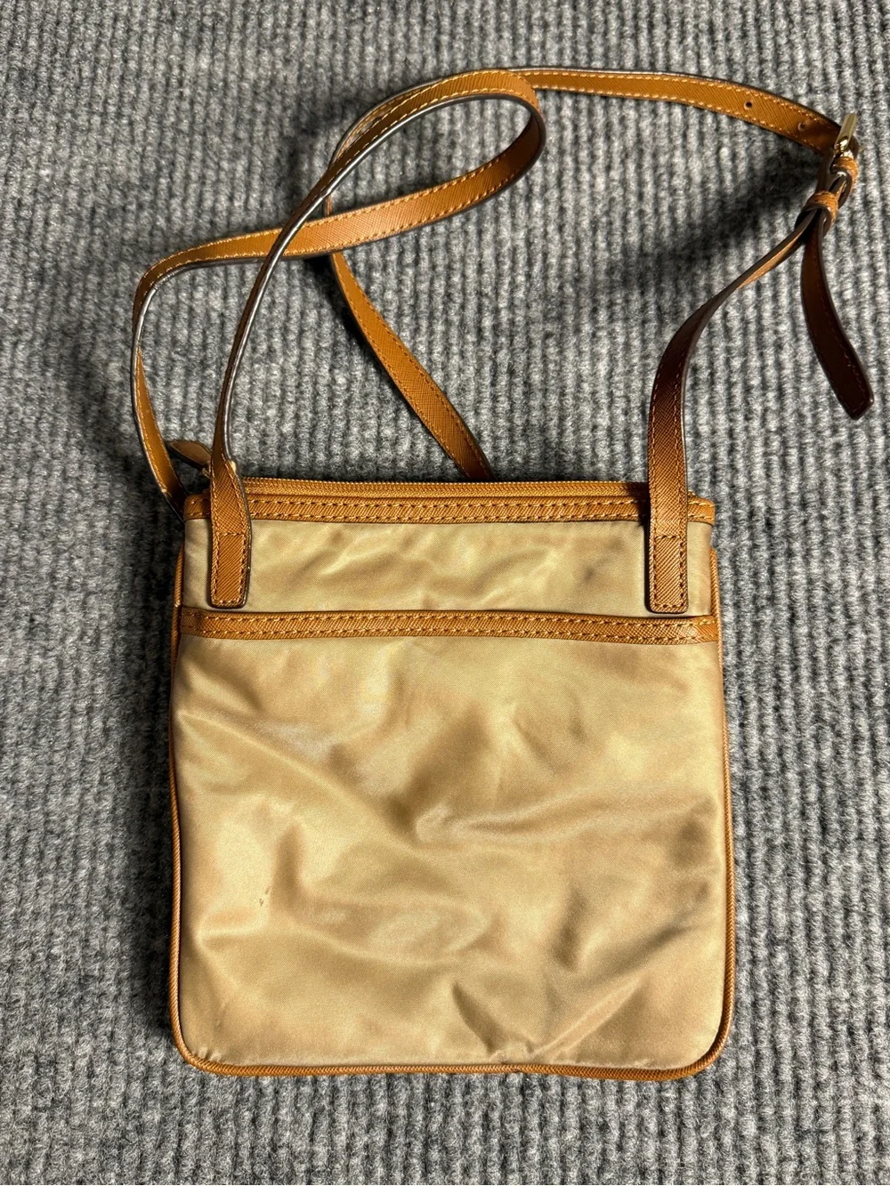 Michael Kors Kempton Crossbody Nylon Zip Pouch with Gold Tone Hardware