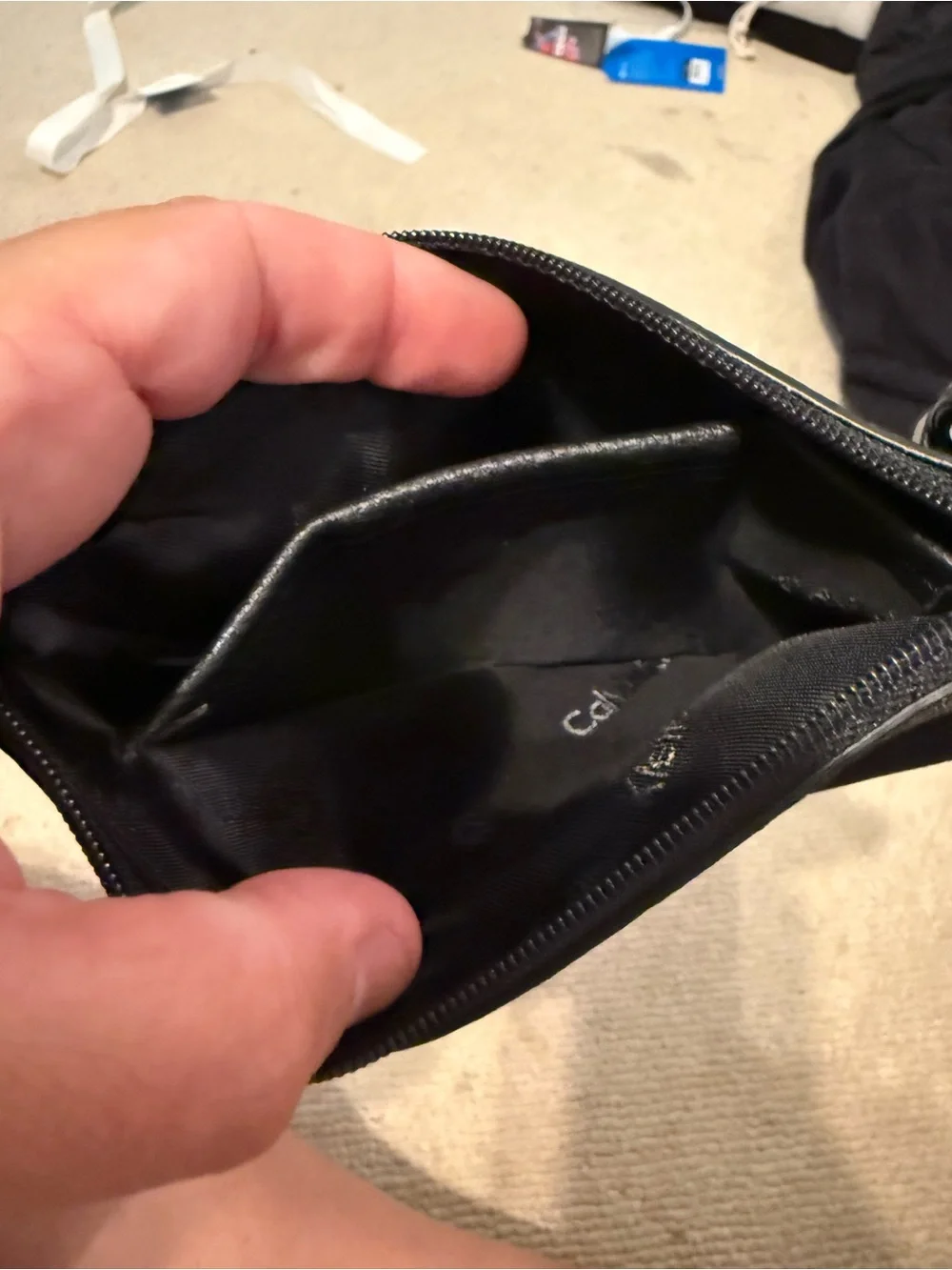 Calvin Klein Black womens Wristlet Pouch