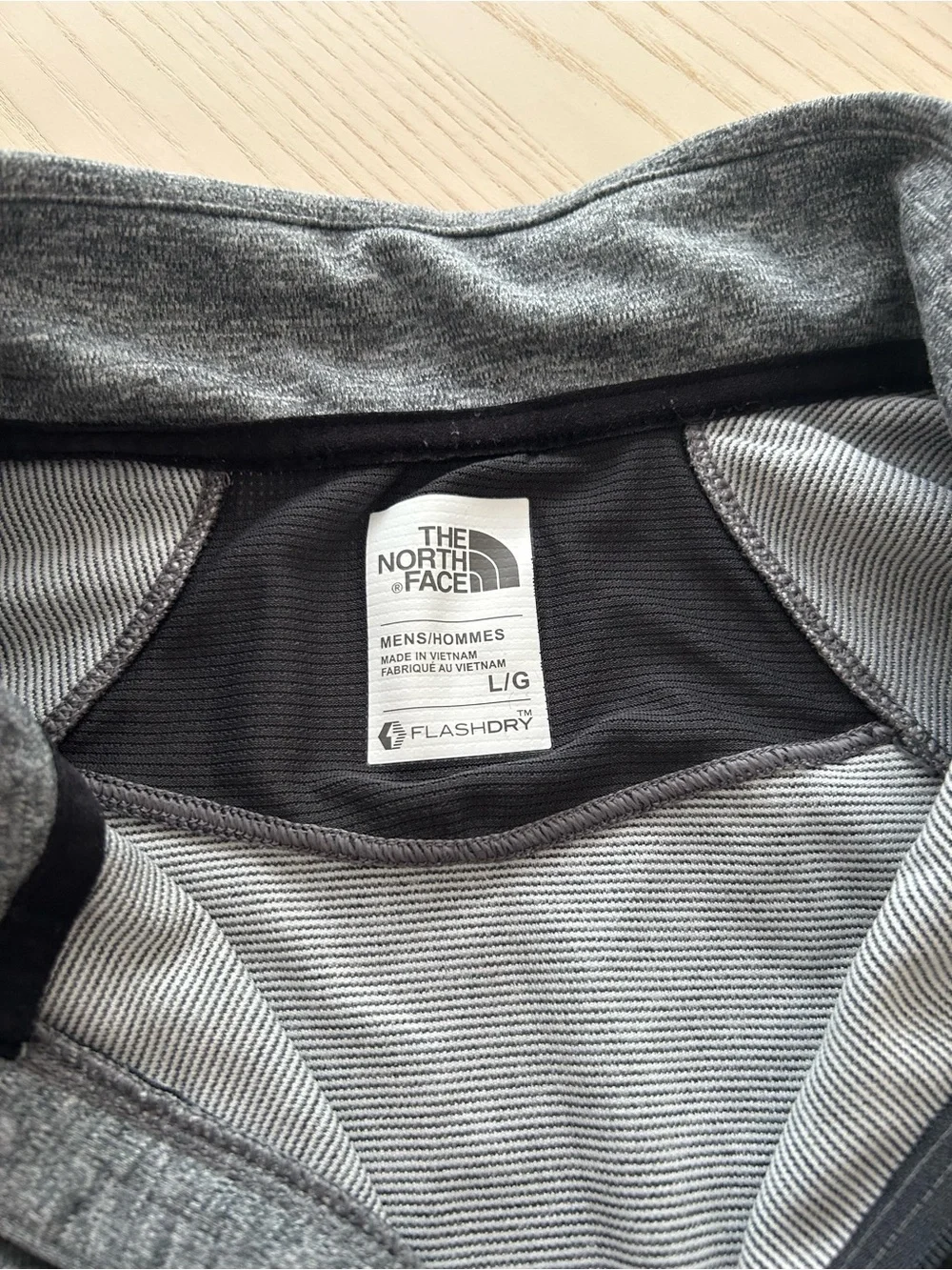 The North Face lightweight gray