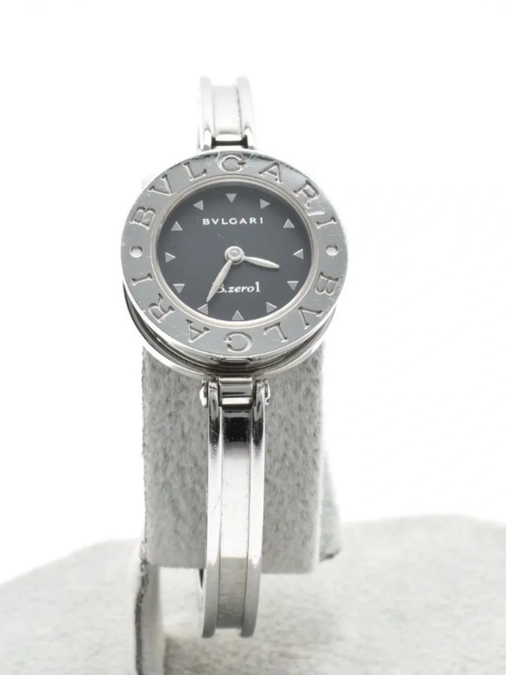BVLGARI B-Zero1 BZ22S Silver Black Dial Woman's Quartz . Italy