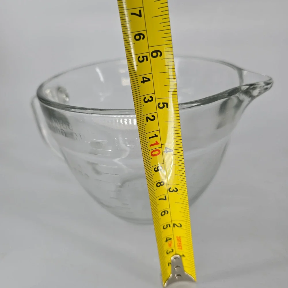 Pampered Chef 4 Cup Glass Measuring Batter Bowl Clear Prep Pitcher 1 Litre