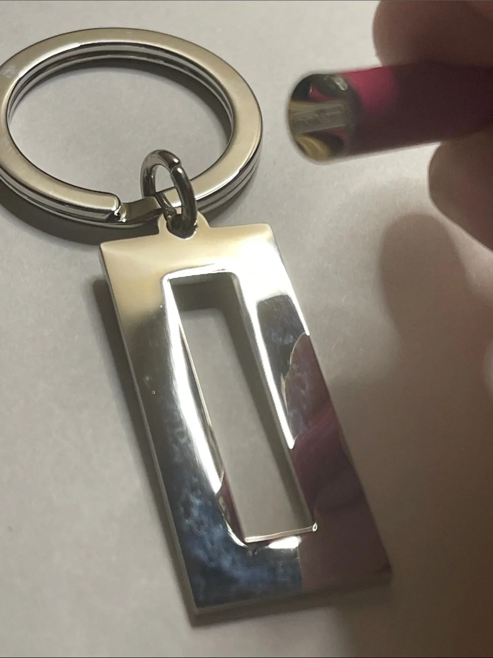 Coach rectangular keychain
