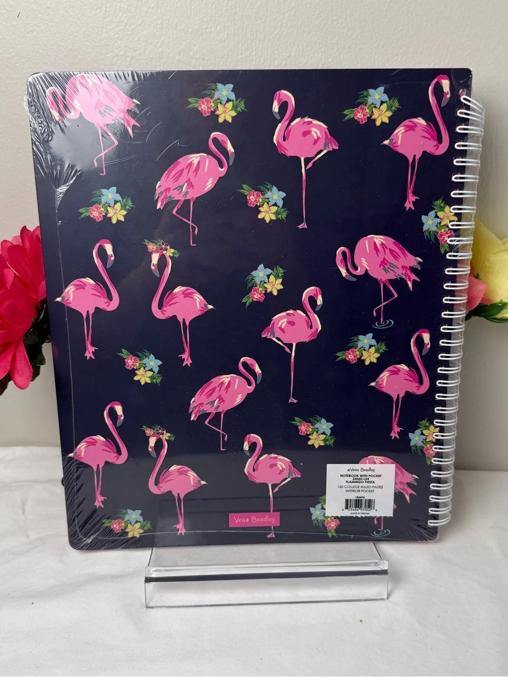 NWT Vera Bradley Flamingo Fiesta Large Notebook New Flamingo Notebook