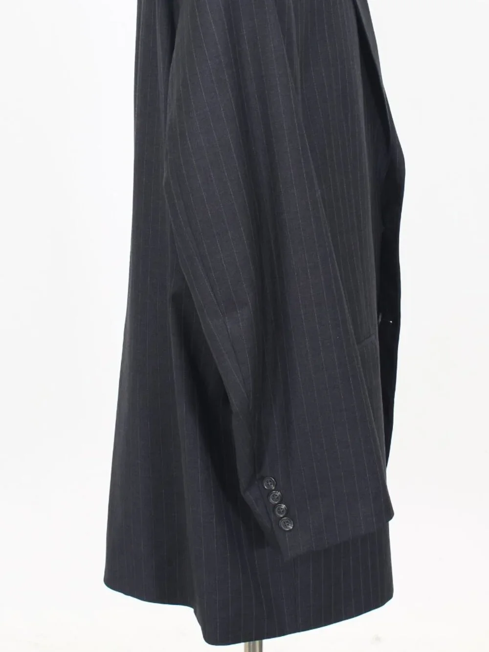 Ralph Lauren 52L 48x33 Gray Full Suit 2-Button Stripe R922