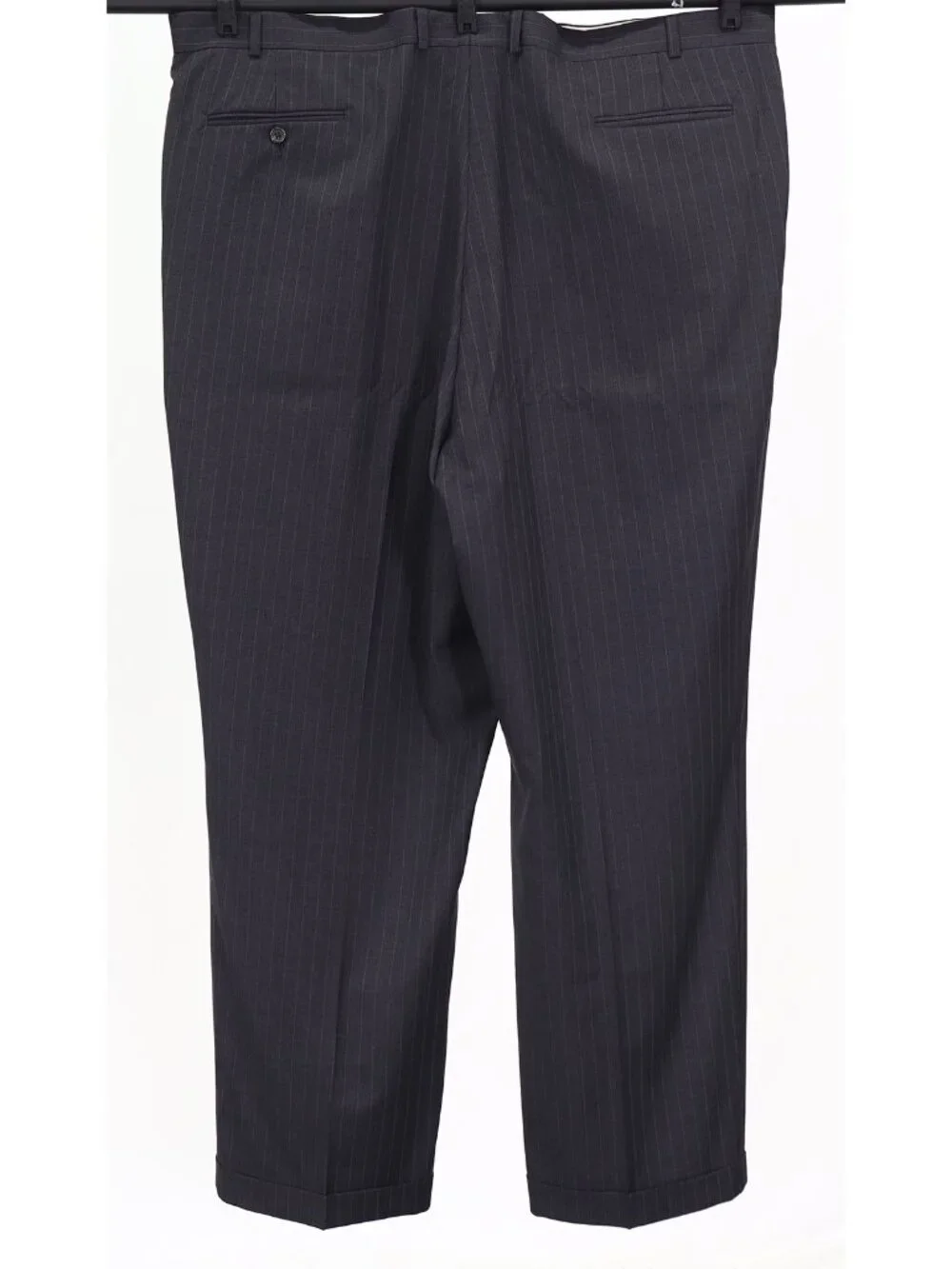 Ralph Lauren 52L 48x33 Gray Full Suit 2-Button Stripe R922