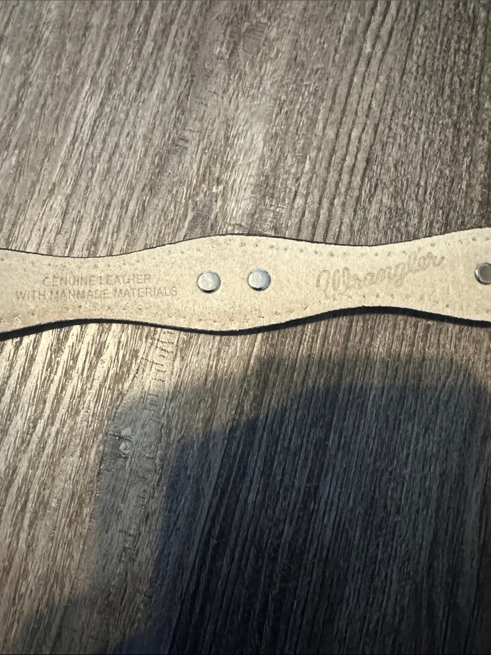 Wrangler leather belt