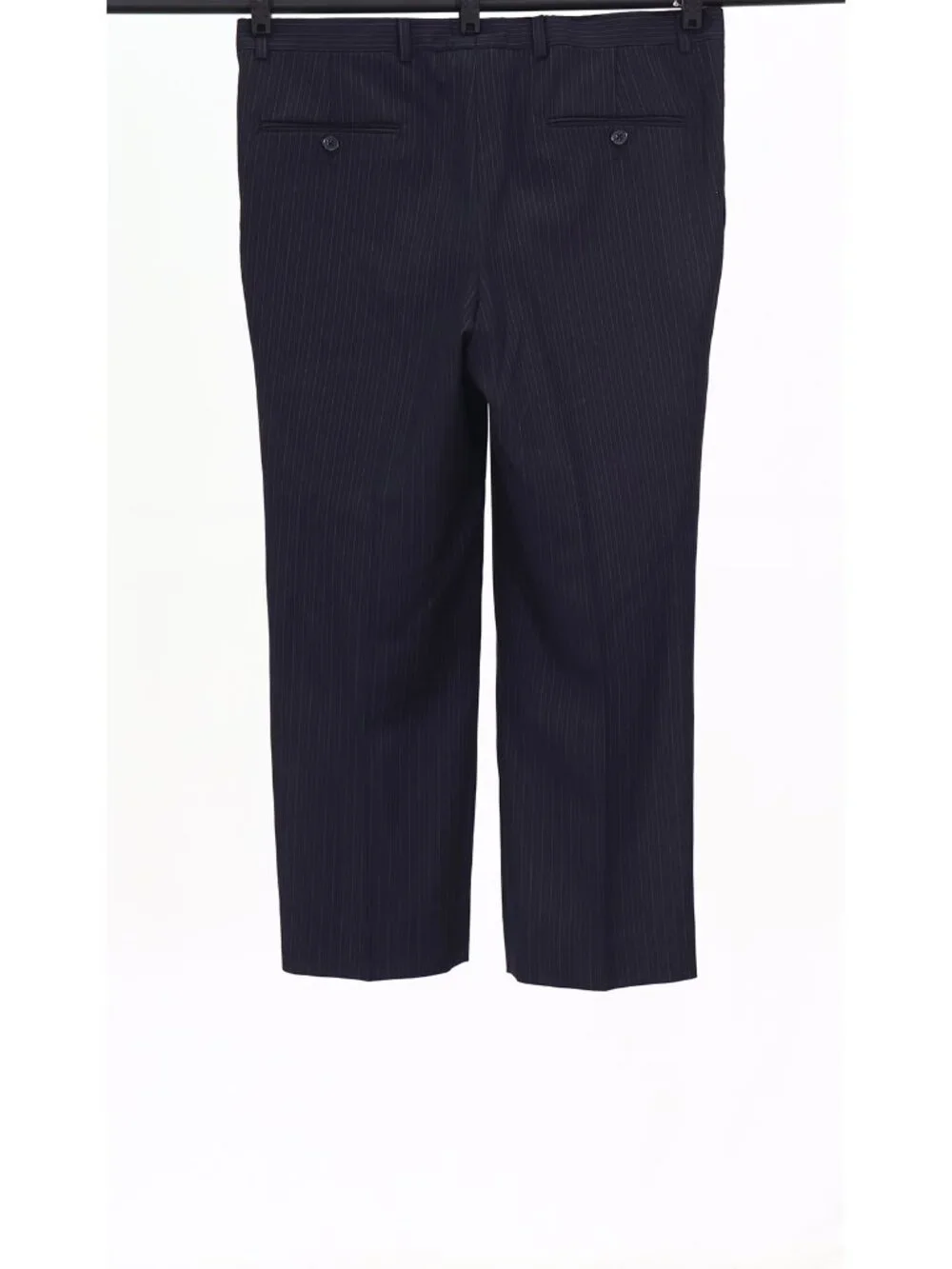 Burberry 41S 36x26 Navy Full Suit 2-Button Stripe R925