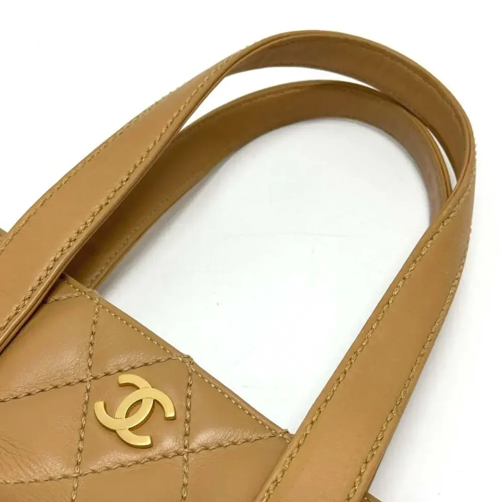 CHANEL Cream Tote Bag