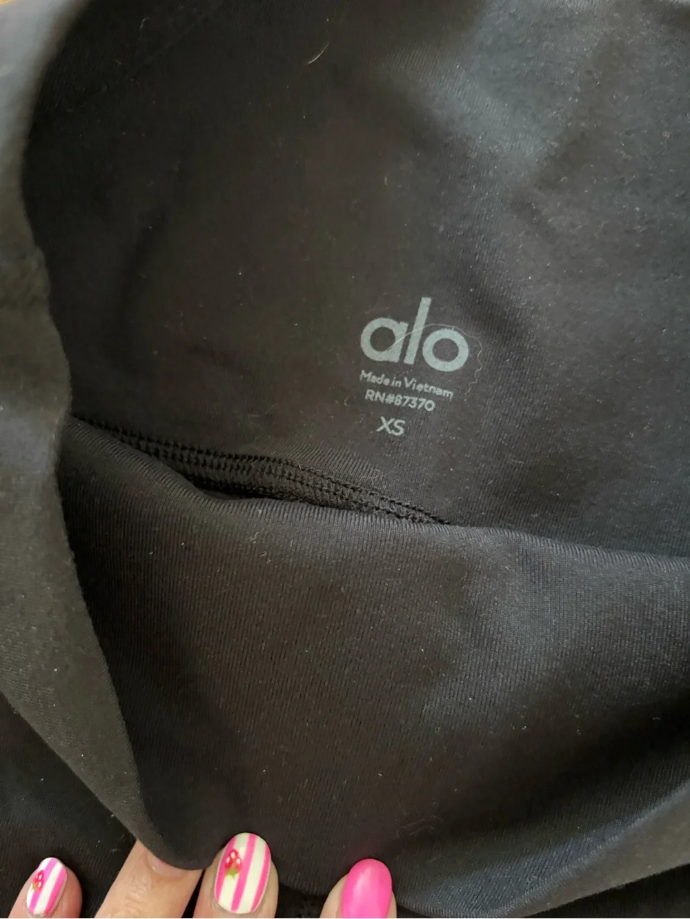 ALO Yoga Black High-Waist Ribbed Leggings