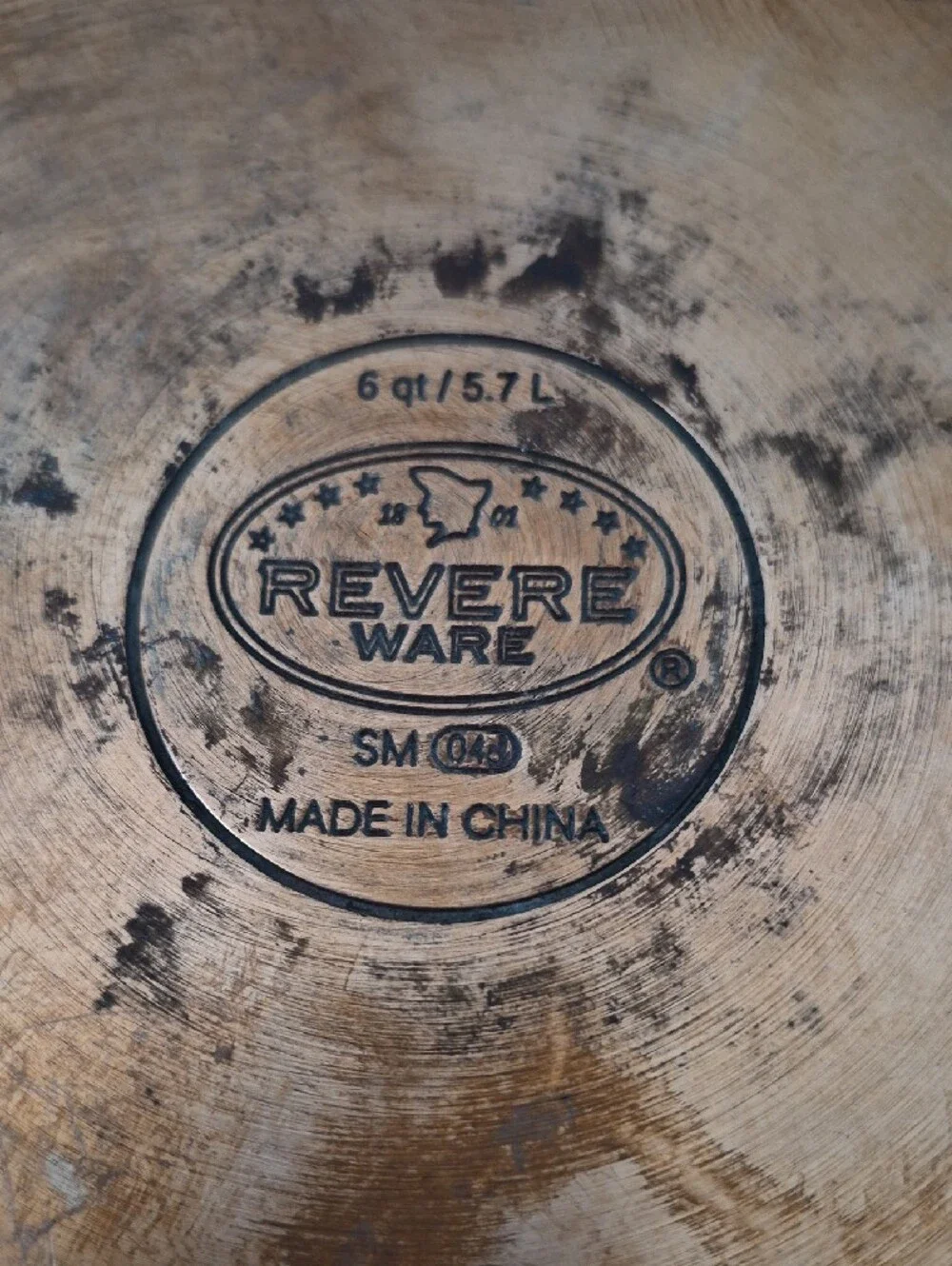 Revere Ware handles silver cooking