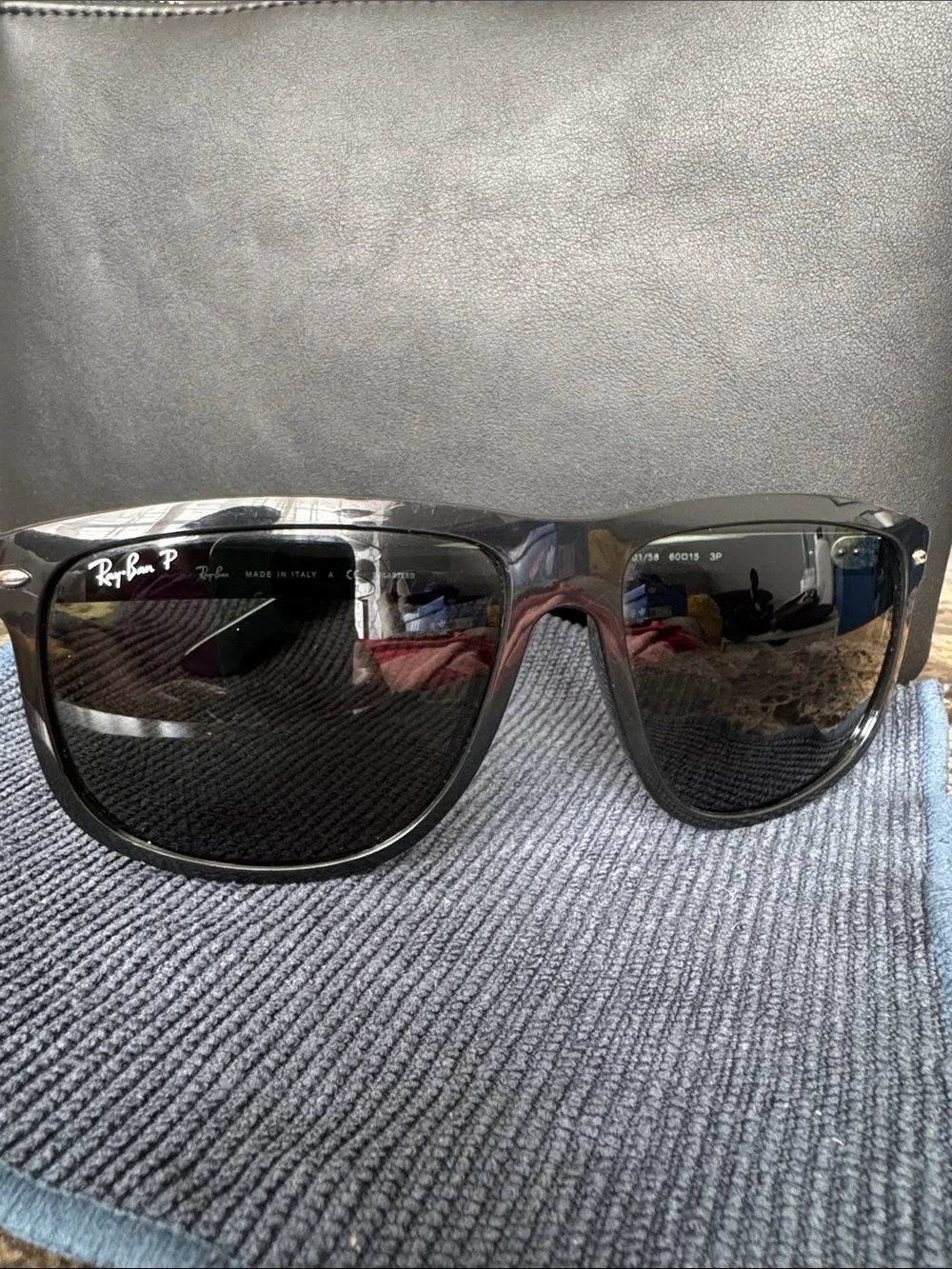 Ray-Ban Black Boyfriend Polarized Sunglasses