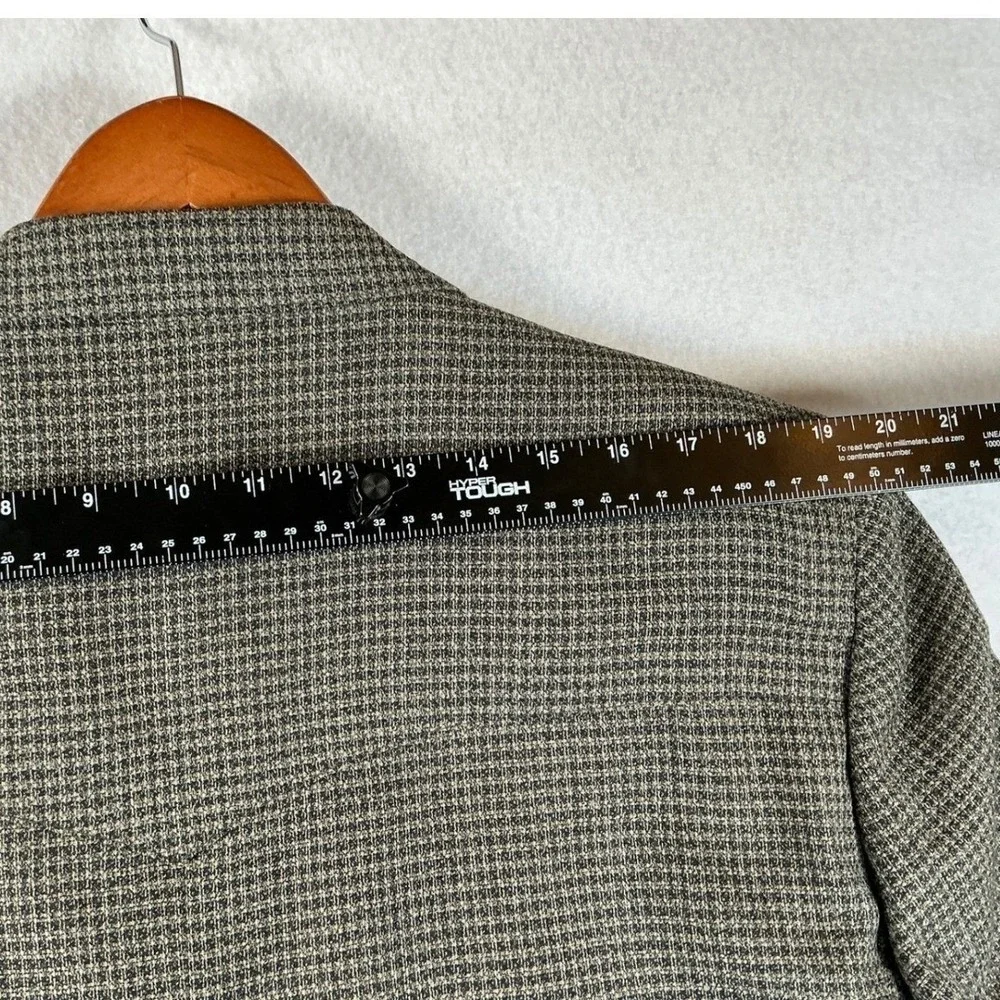 Warren Sewell Mens 44R Western Blazer Brown Houndstooth Wool Blend Sport‎ Coat