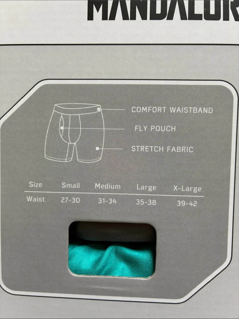 Star Wars The Mandalorian Three Pack Boxer Briefs - Men’s Size Medium
