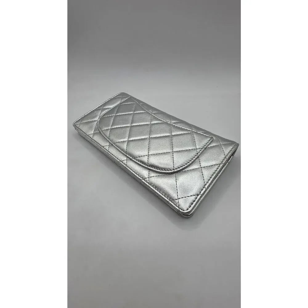 CHANEL silver tone