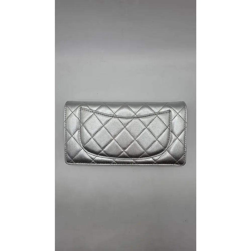 CHANEL silver tone