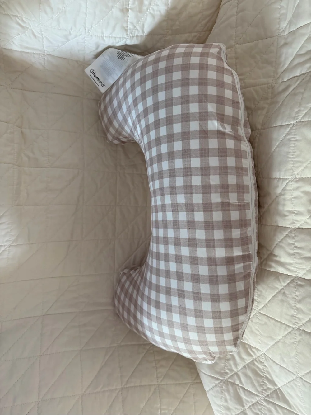 Boppy Momkind Gingham Nursing Pillow