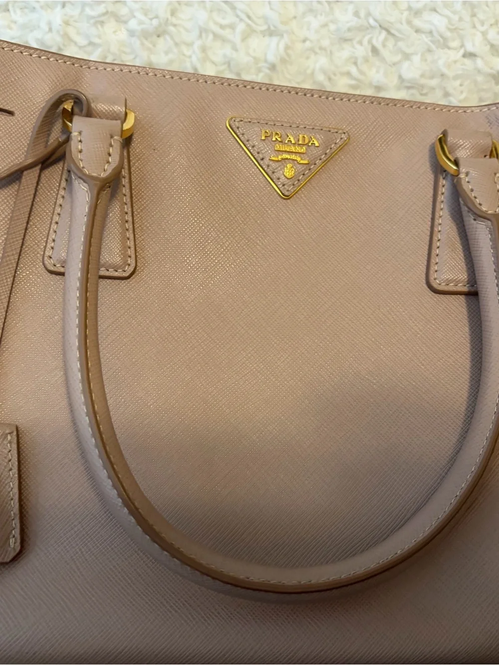Prada structured satchel