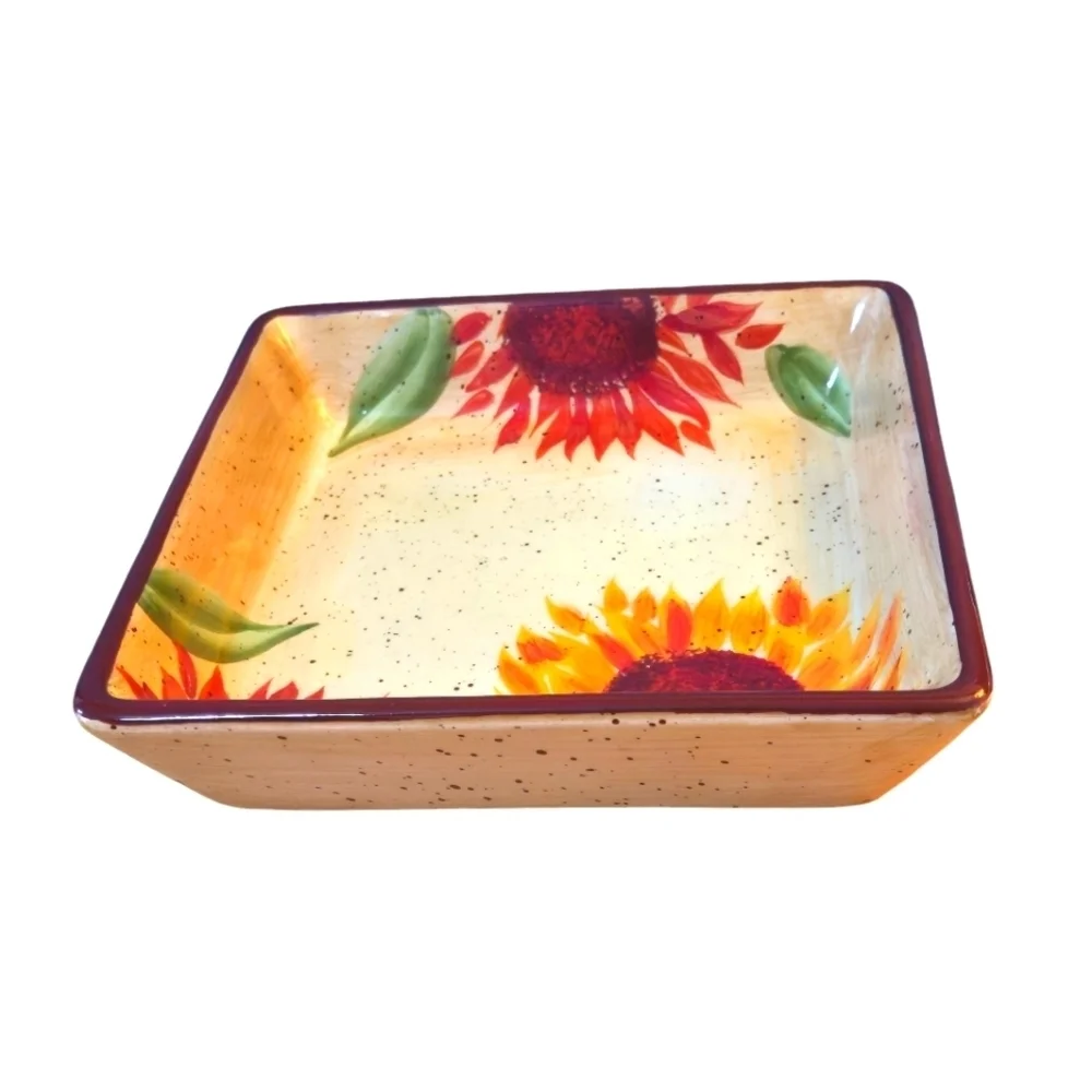 Pfaltzgraff Evening Sun Sandwich Appetizer Plate with Rim Retired EUC 7