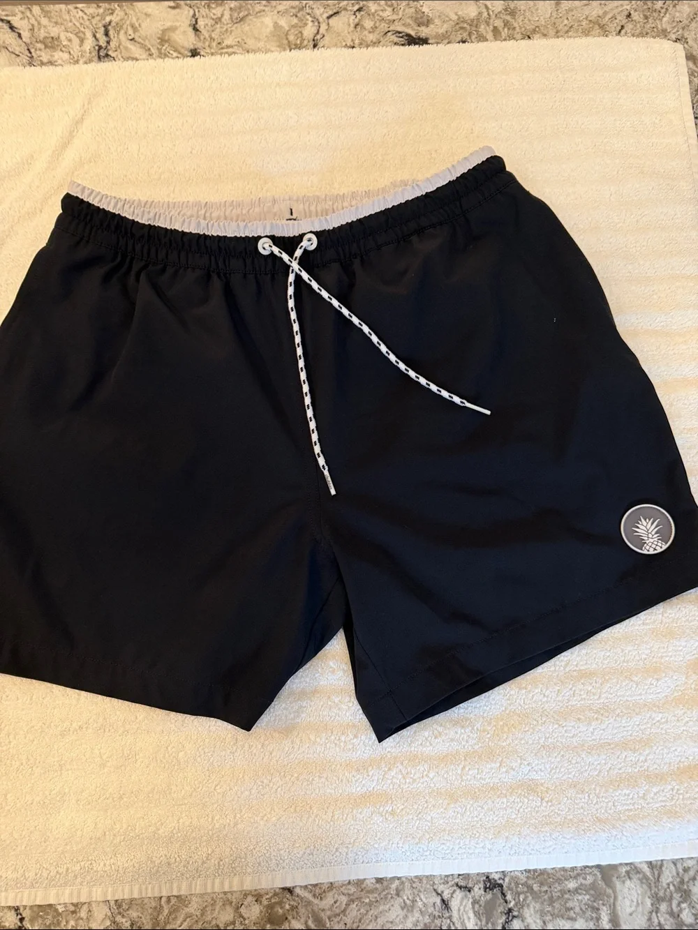 Chubbies black Swim Shorts with pink lining  38 inch waist.