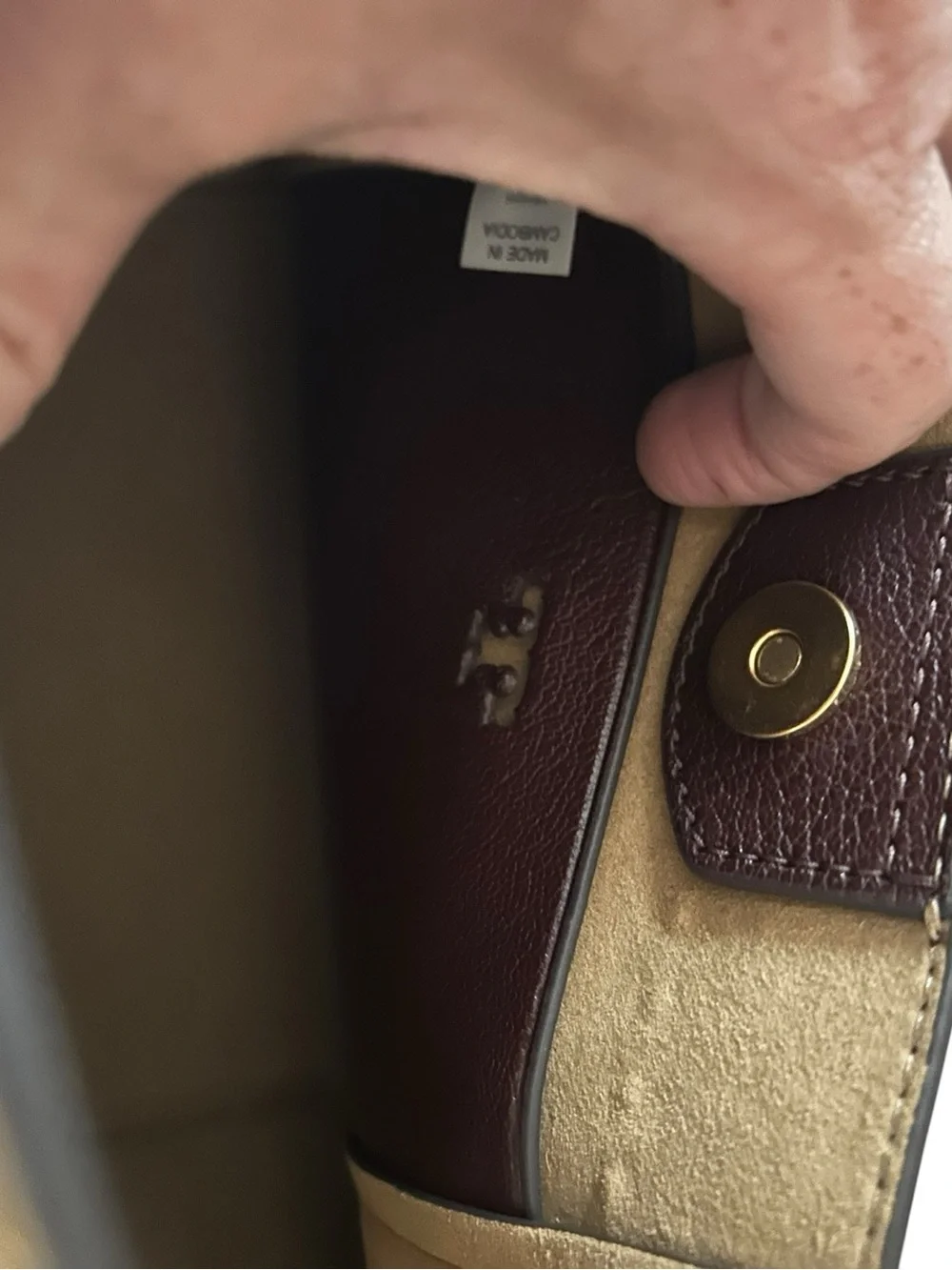 Tory Burch structured pebble