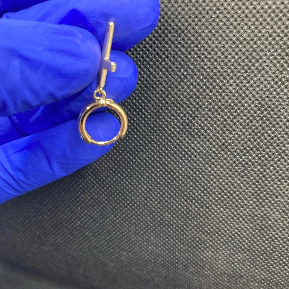 Sheer Beauté & Jewelry earring 15mm 14k