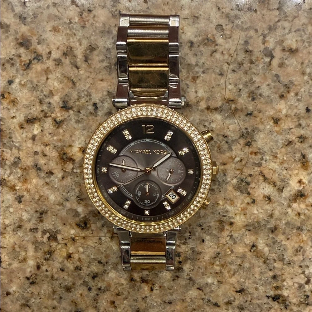 Michael Kors Two-Tone Crystal Women's Watch