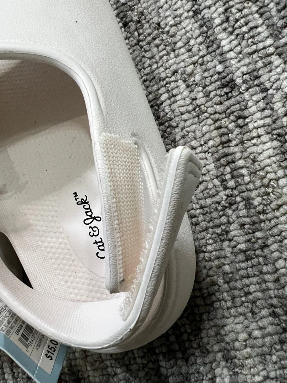 Cat & Jack Ankle Strap Open Toe White Sandals Size 11