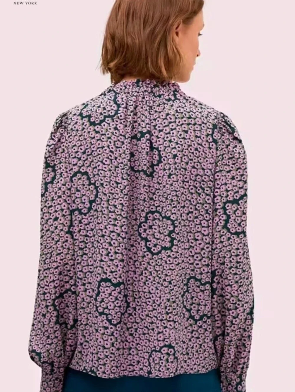 kate spade neck flair ruffle